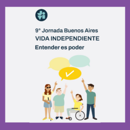 Logo JVI 9º Jornada Buenos Aires de Vida Independiente Entender es POder