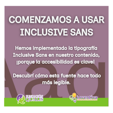 Un paso para lograr mayor accesibilidad: Inclusive Sans